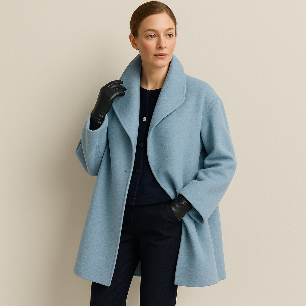 Melany γυναικείο trenchcoat – μακρύ ζεστό παλτό με κλασικό στυλ και κομψό κόψιμο