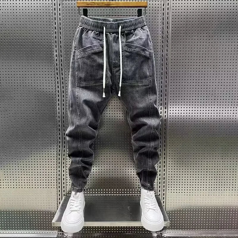 Jiro Stretch Jogger Pants for Men – Modern casual fit denim effect with elastic waistband