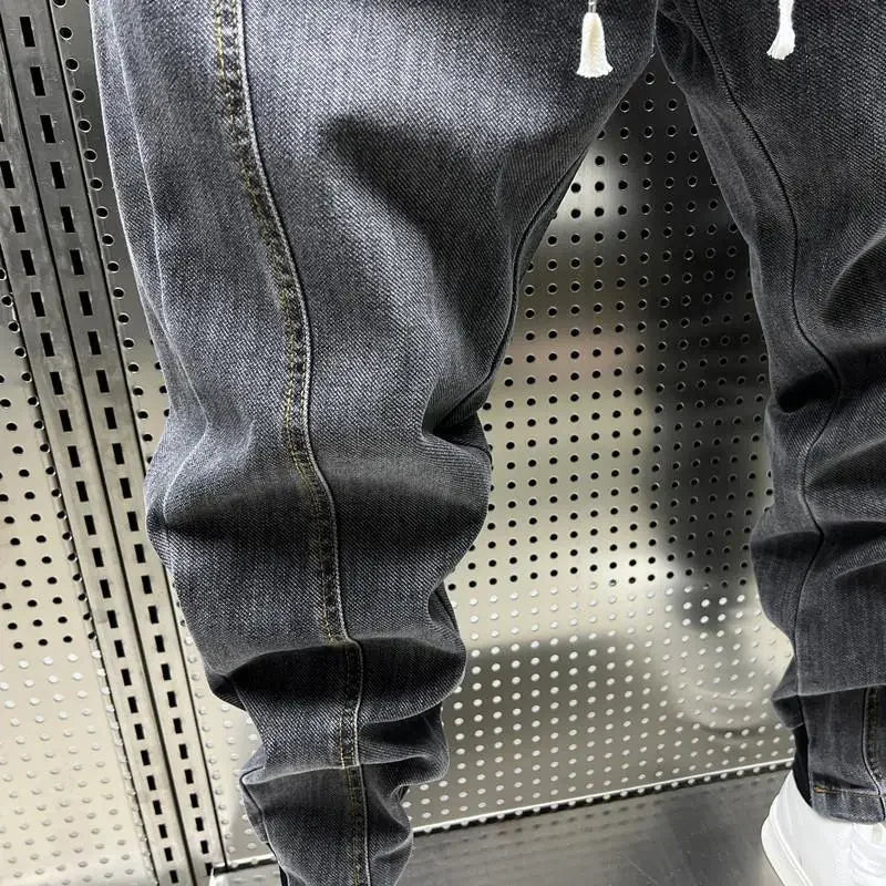 Jiro Stretch Jogger Pants for Men – Modern casual fit denim effect with elastic waistband