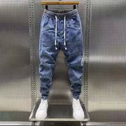 Jiro Stretch Jogger Pants for Men – Modern casual fit denim effect with elastic waistband