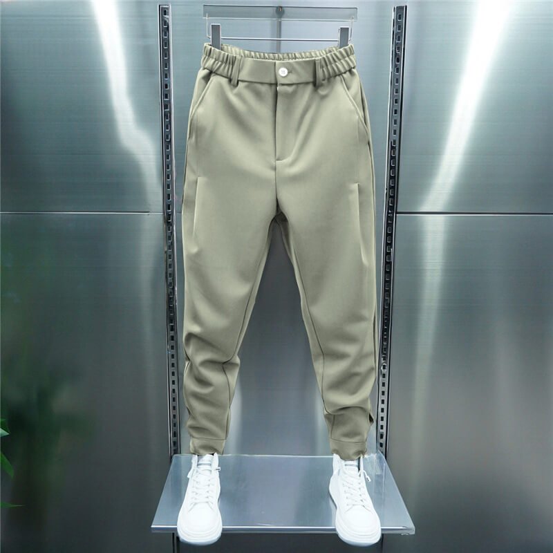 Leo Pánske elastické nohavice – moderné slim nohavice s elastickým pásom a štýlom smart casual
