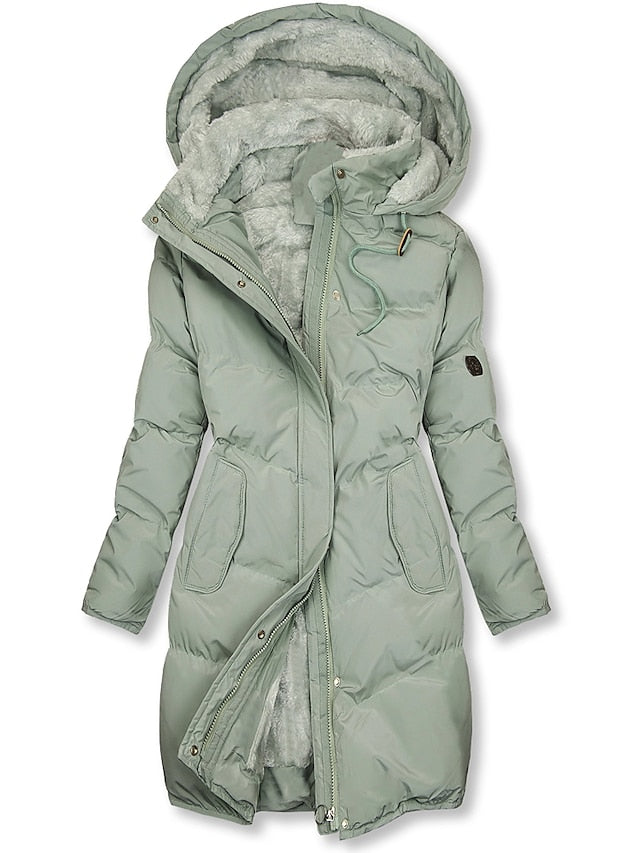 Antonella Manteau Femme Hiver – Modèle Chaud Isolé avec Doublure & Fermeture Zippée