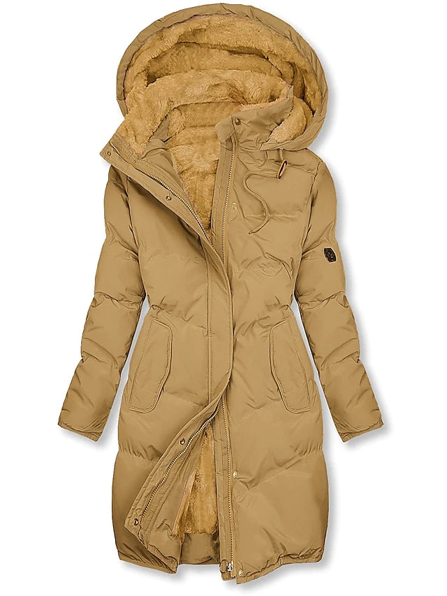 Antonella Manteau Femme Hiver – Modèle Chaud Isolé avec Doublure & Fermeture Zippée