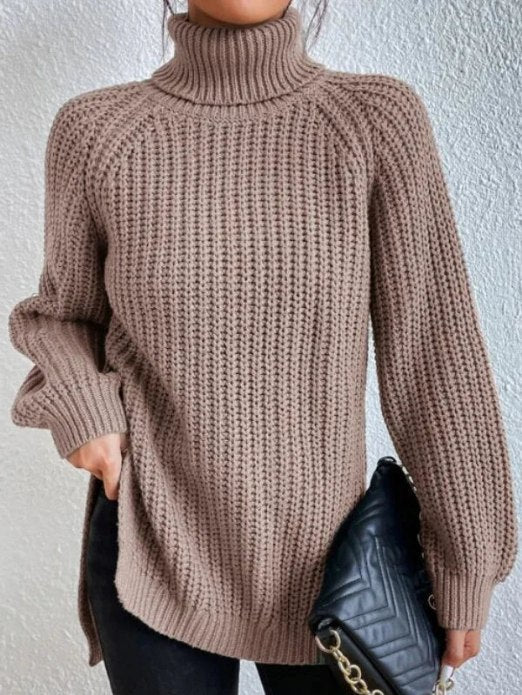 Gianna sweter z golfem damski – miękki i ciepły sweter z dzianiny o eleganckim, swobodnym kroju