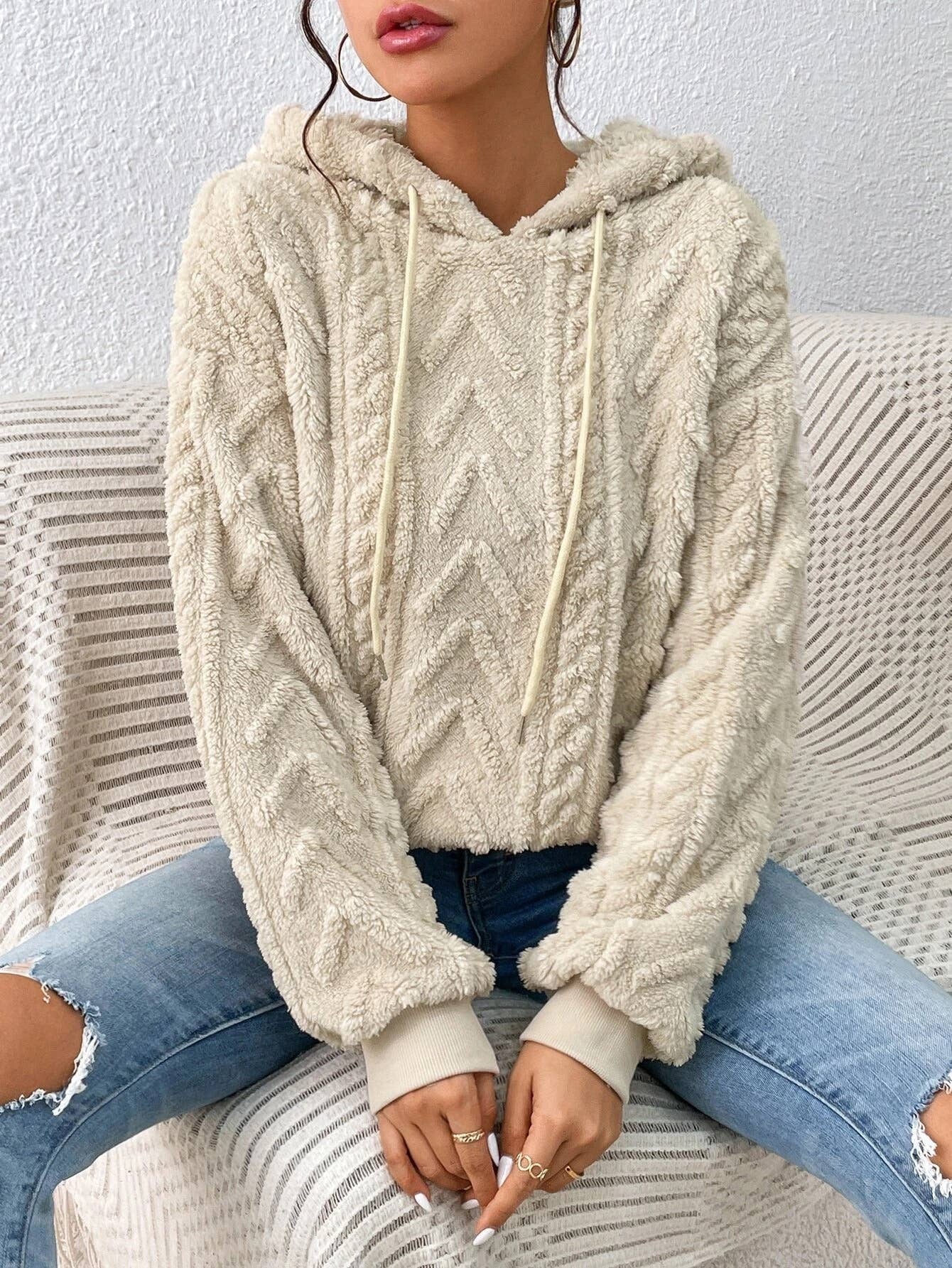 Remeline Hoodie Polaire Femme – Coupe Oversize, Douceur Chaude & Style Décontracté
