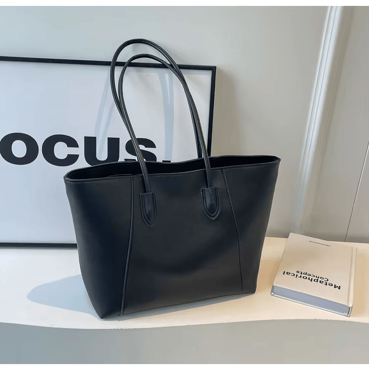 Jivika Damenhandtasche – Große Umhängetasche aus Kunstleder mit geräumigem Fach & Innentaschen