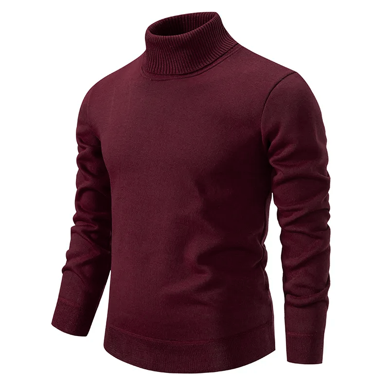 Olsen Men's Slim Fit Turtleneck Sweater – Elegant and Stretchy Sweater with Timeless Design