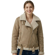 Morgan Damenjacke mit Kunstlammfellfutter – Vorderer Reißverschluss, Wärme, Komfort & moderner Stil