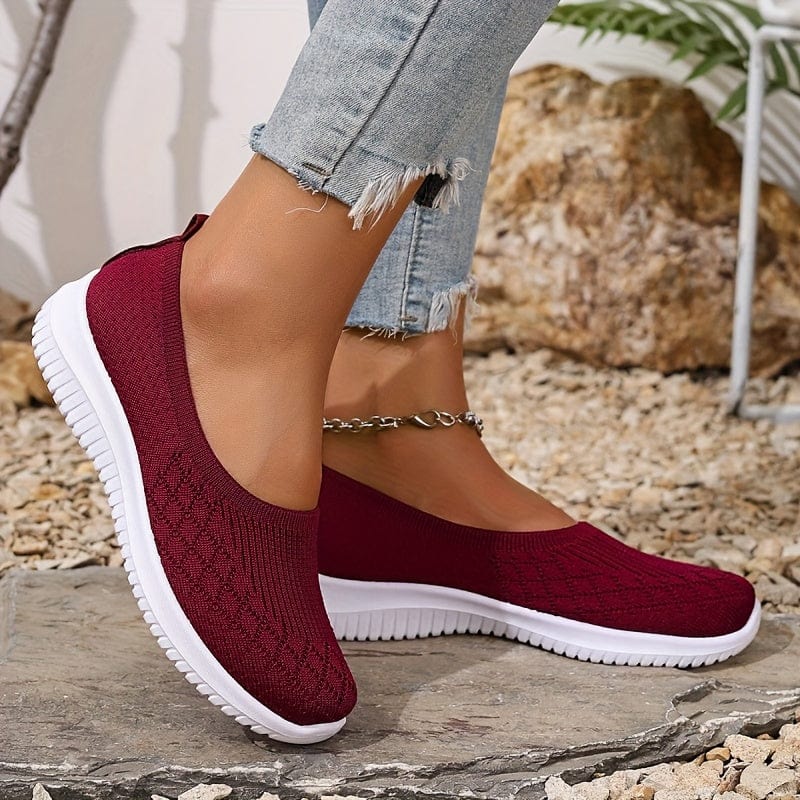 Dina Baskets Slip-On Damskie – Buty Bez Sznurowadeł, Lekkie, Oddychające i Elastyczne