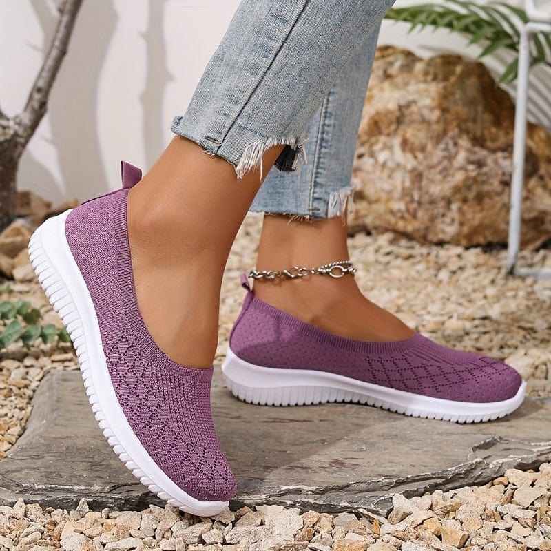 Dina Baskets Slip-On Damskie – Buty Bez Sznurowadeł, Lekkie, Oddychające i Elastyczne