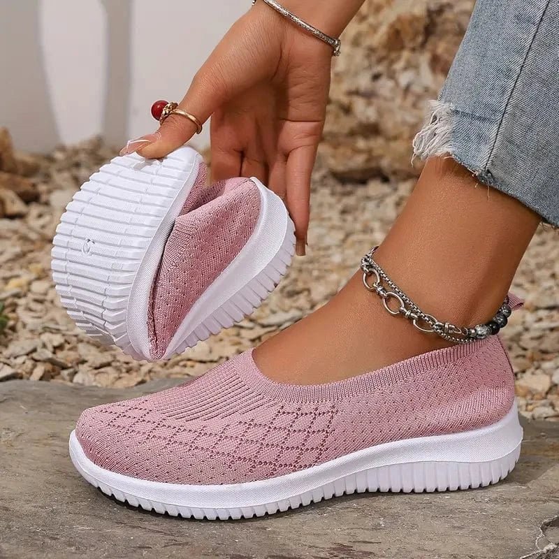 Dina Baskets Slip-On Damskie – Buty Bez Sznurowadeł, Lekkie, Oddychające i Elastyczne