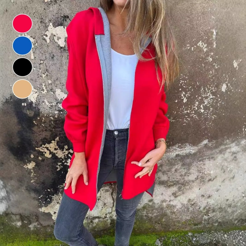 Juliana kevättakki naisille – kevyt minimalistinen takki vetoketjulla ja mukavalla leikkauksella arkeen