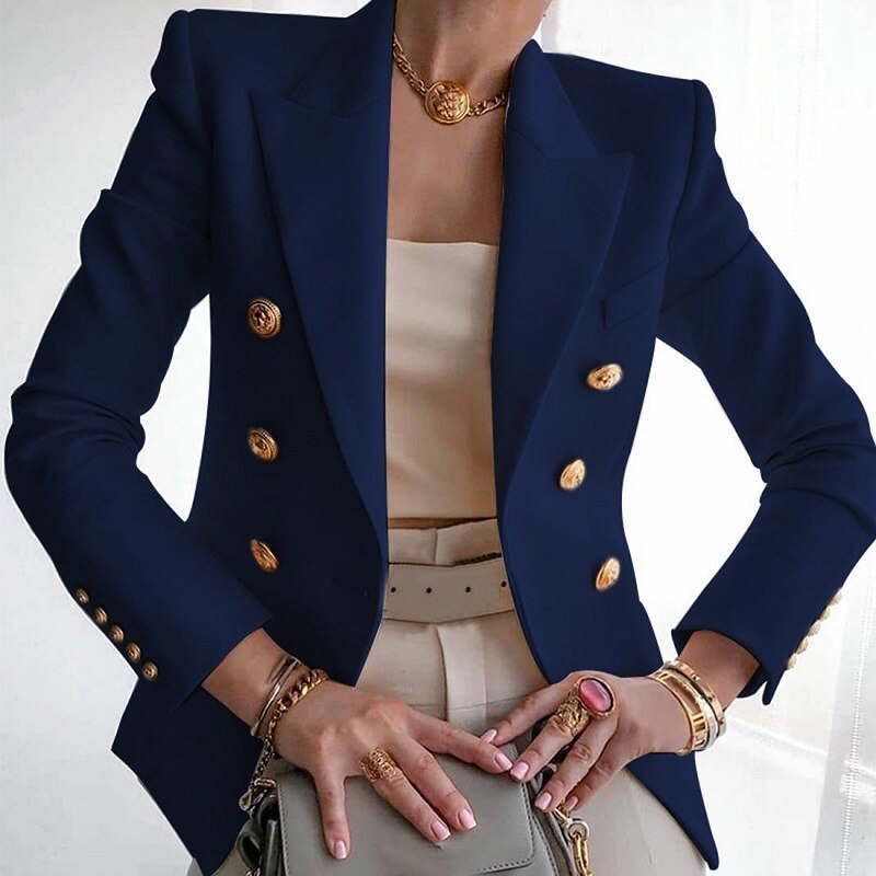 Blazer Harper Donna Elegante – Giacca Chic Confortevole in Tessuto Premium per Look Casual