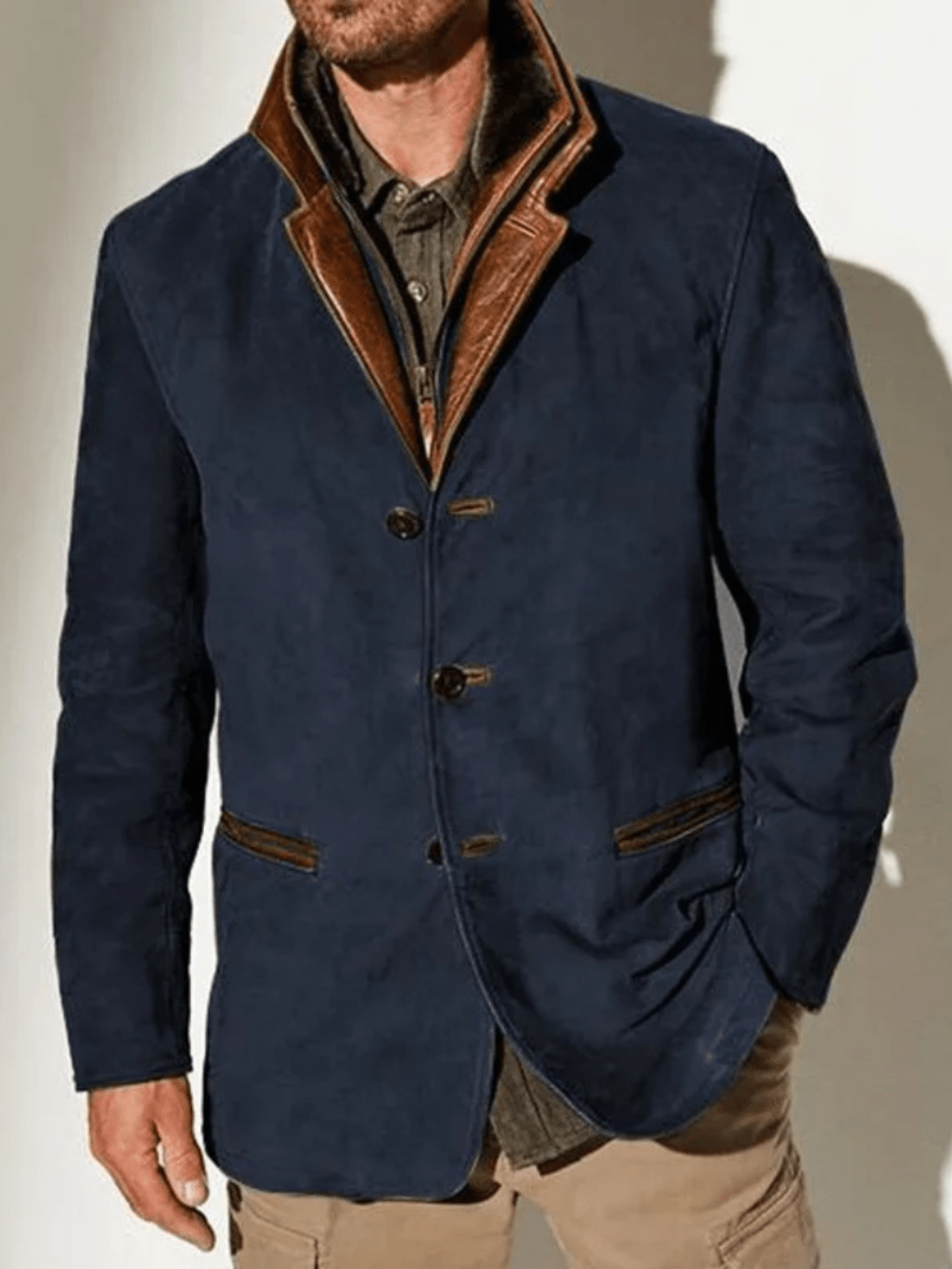 Vern Men's Jacket – Elegant & Durable Vintage Leather Jacket with Timeless Style