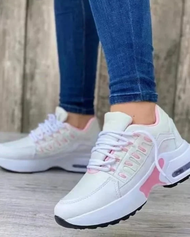 Renata Dames Sneakers – Lichtgewicht en Comfortabele Plateau Sneakers met Luchtkussen